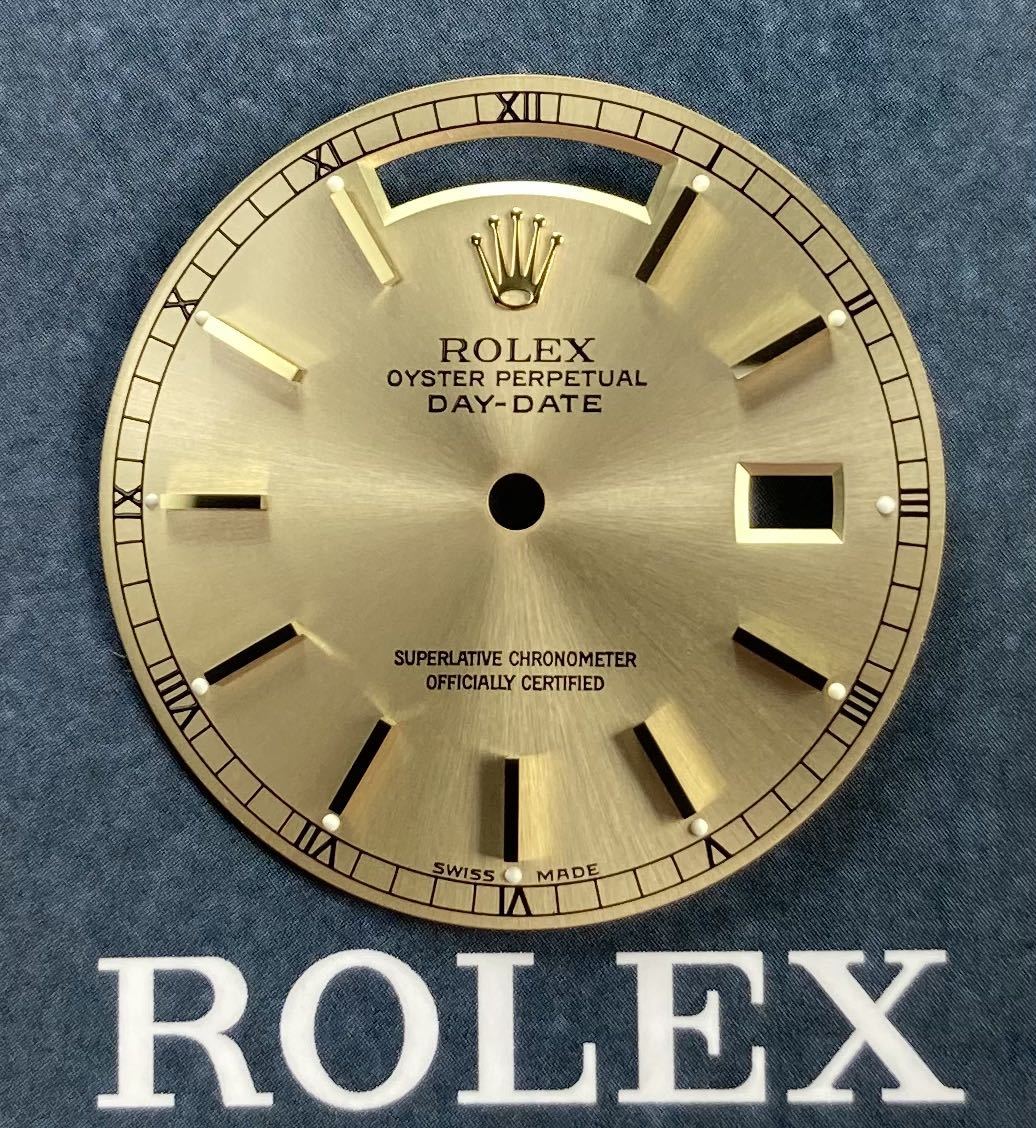 極美品 18238 118238 ロレックス デイデイト ゴールド 文字盤 ダイヤル ROLEX DAY-DATE gold dial 金無垢 cal.3155 ルミノバ luminova_画像1