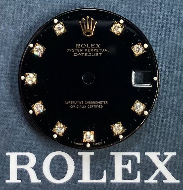 純正品 ボーイズ 文字盤 ロレックス デイトジャスト 68273 68278 78273 78278 ROLEX DATEJUST dial boy's cal.2135-2235 diamond 8P ダイヤの画像1