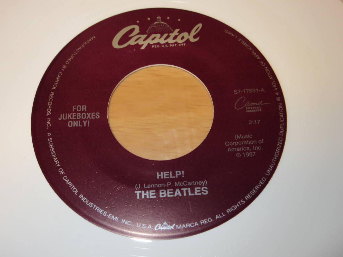◆◇THE BEATLES(ザ・ビートルズ)【HELP!/I'M DOWN(ホワイト盤)(FOR JUKEBOXES ONLY!)】米盤シングル/S7-17691/Capitol◇◆_画像2
