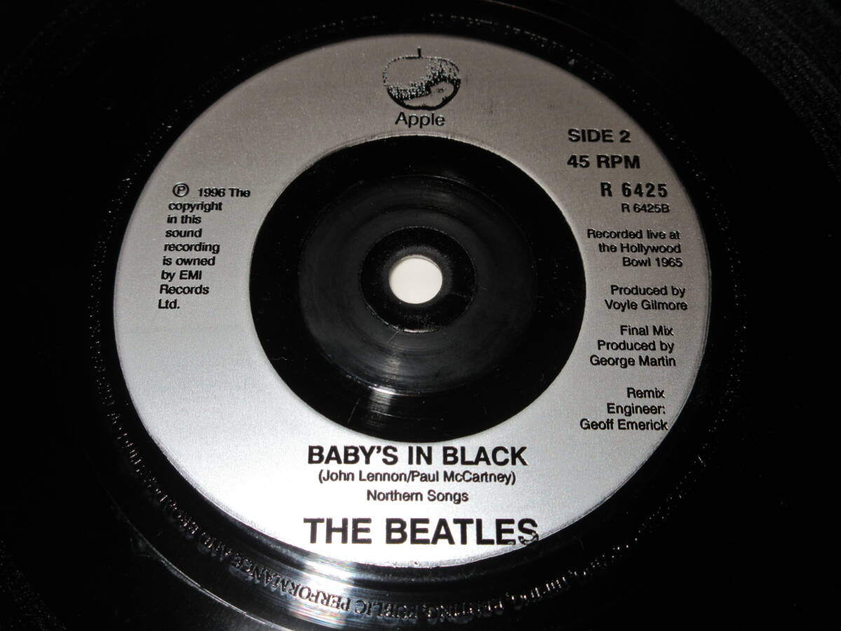 ◆◇THE BEATLES(ザ・ビートルズ)【REAL LOVE/BABY'S IN BLACK(Live At The Hollywood Bowl,1965.8.30)】英盤シングル/R 6425◇◆_画像4