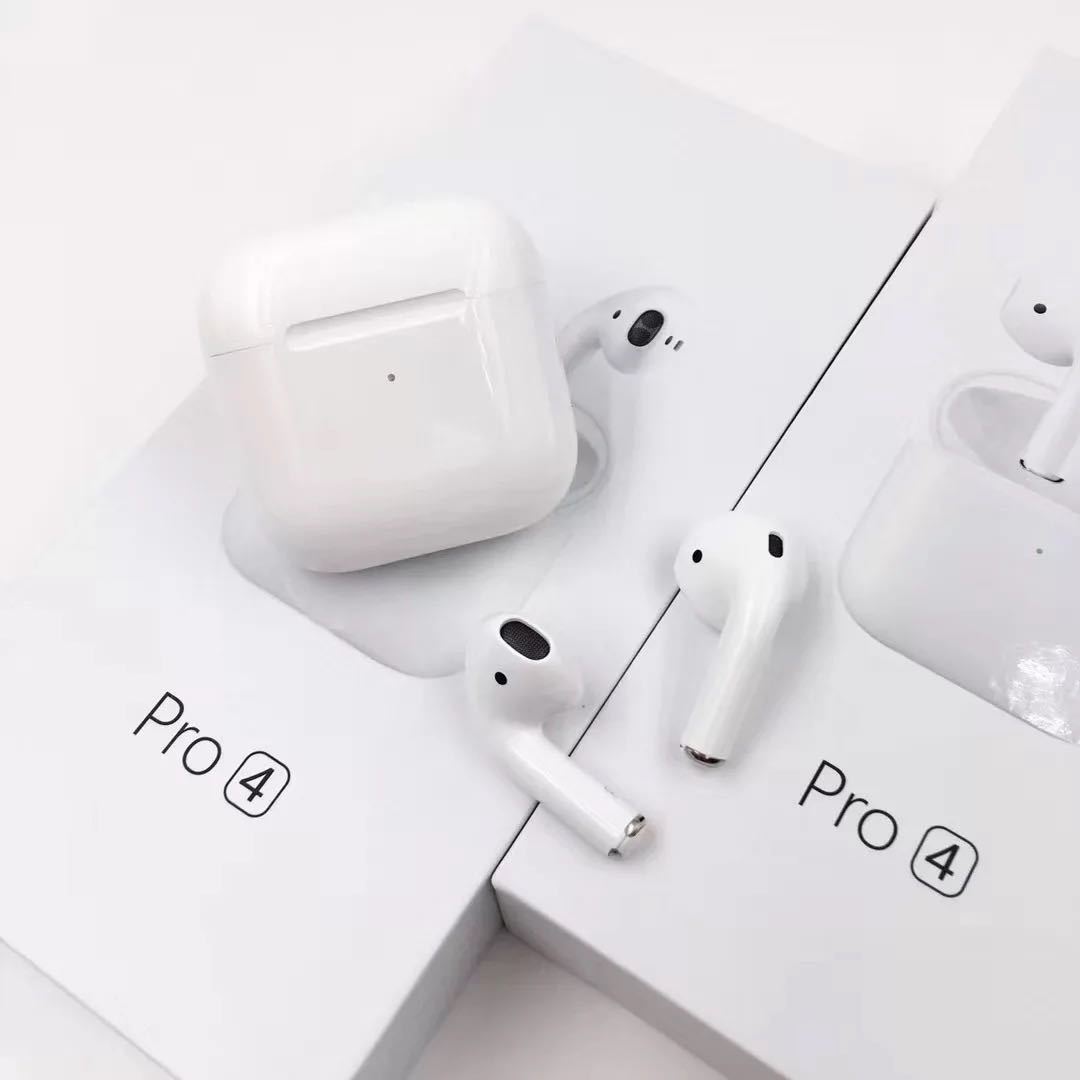 送料無料 新品 AirPods Pro型[Pro4] ワイヤレスイヤホン 2023最新型 高品質 TWS 充電ケース付 Bluetooth5.0 Hi-Fi iPhone 11 12 13 14 pro_画像1