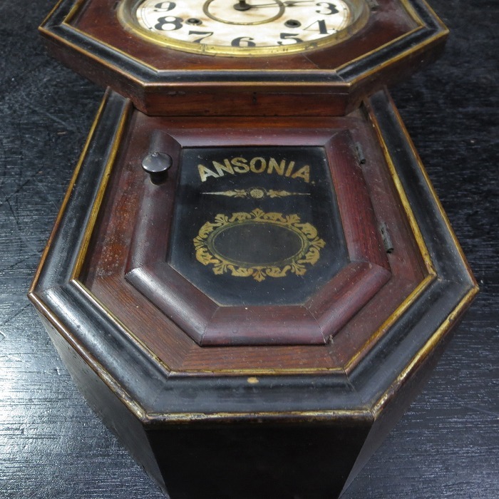 1◇ANSONIA ゼンマイ式振り子時計 ボンボン時計 ジャンク品　◇希少◇14_画像10