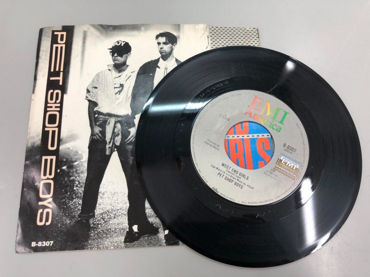 ★　【EPレコード West End Girls Pet Shop Boys ウエスト・エンド・ガールズ ペット・ショップ・…】107-02401_画像2