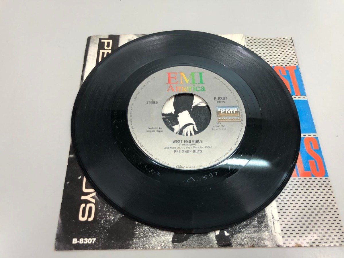 ★　【EPレコード West End Girls Pet Shop Boys ウエスト・エンド・ガールズ ペット・ショップ・…】107-02401_画像5