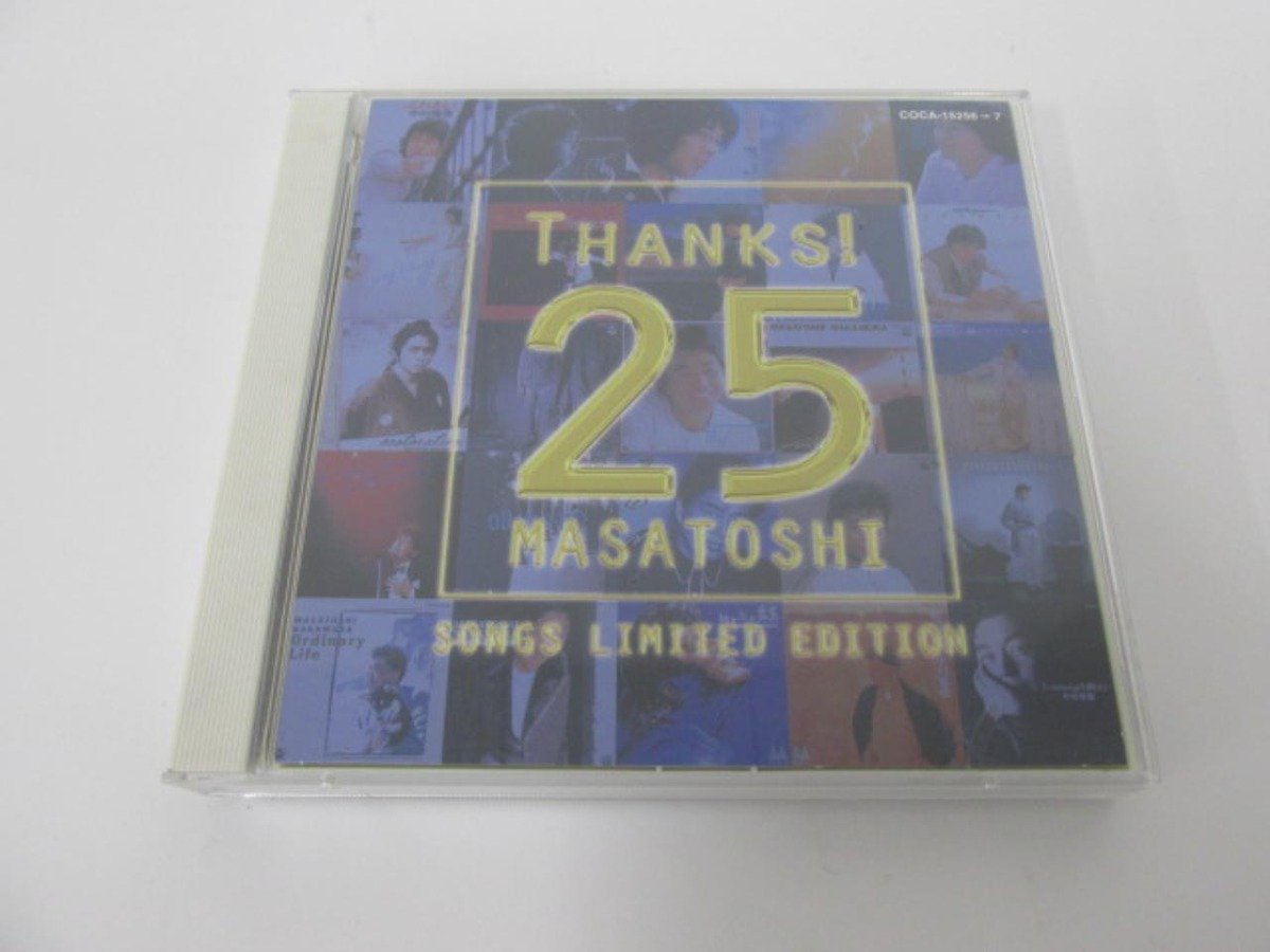 ★ 【2枚組 CD THANKS! 25 MASATOSHI SONGS LIMITED EDITION】112-02402の画像1