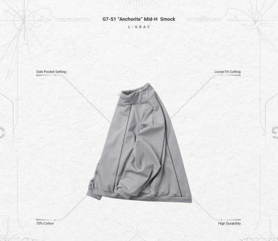 GOOPIMADE  G7-S1「Anchorite」Mid-H Smock    カラー L-GRAY　サイズ 2