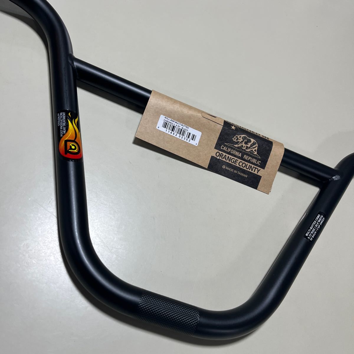 stolen bikes 9.75 黒　ブラック　新品　BMX ハンドル　バー　ストーレン　ストリート　パークROLL BAR MULTI BUTTED CHROMOLY