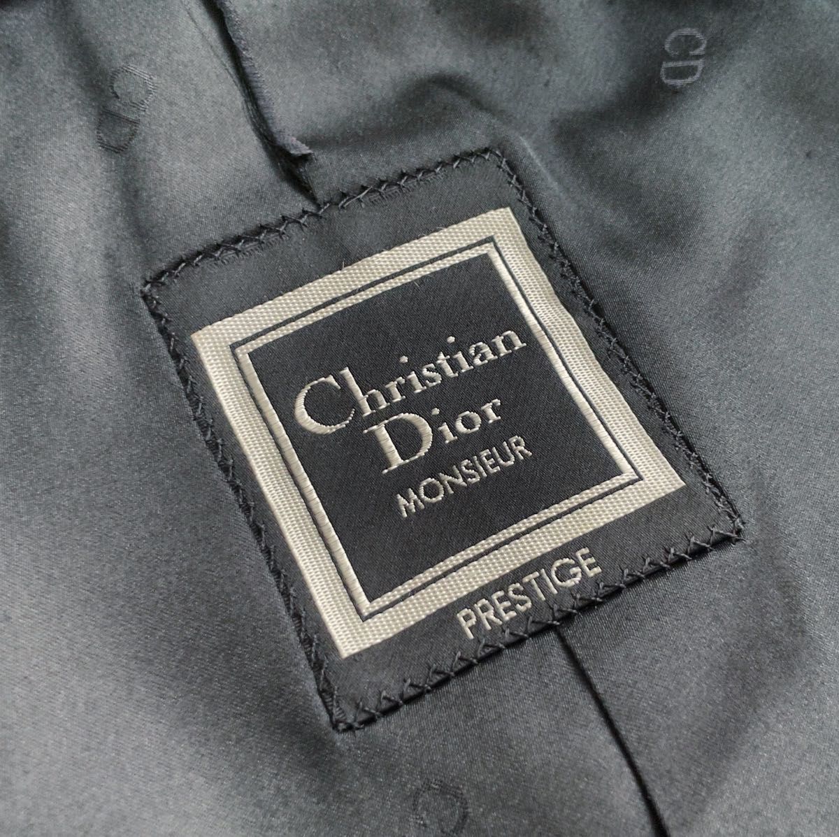 【Christian Dior】カシミヤ混 ウール ステンカラー コート