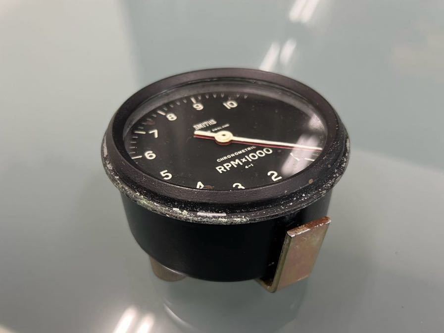 *06 Smith tachometer Chrono me Trick Spy needle attaching 4:1 RPM1000 SMITHS Chronometric machine Britain made operation verification ending secondhand goods 