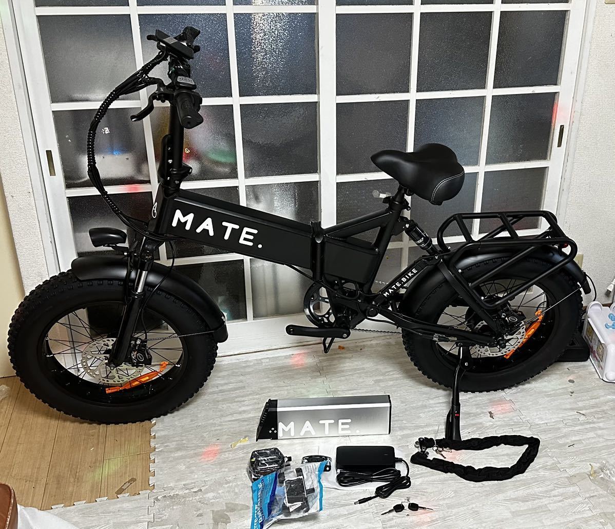 新品2024！MATE系 BIKE MATE X 750 MAXスピード43-45km可能！！現在24km/hMATEX ファットバイク アルミフレーム 自転車 。の画像2