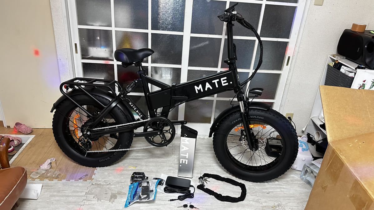 新品2024！MATE系 BIKE MATE X 750 MAXスピード43-45km可能！！現在24km/hMATEX ファットバイク アルミフレーム 自転車 。の画像4