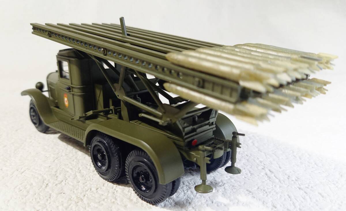 ロシア自走多連装式ロケット砲車 BM-13 カチューシャ 1/43 デカール付_画像5