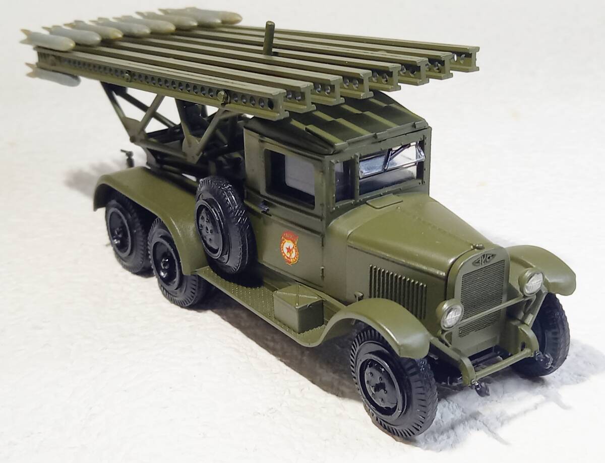 ロシア自走多連装式ロケット砲車 BM-13 カチューシャ 1/43 デカール付_画像2