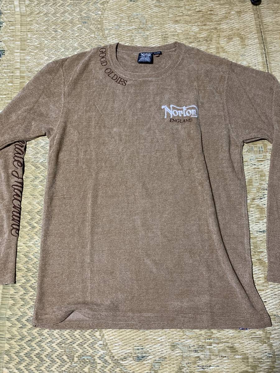 新品！Norton ENGLAND 丸首ロングTシャツ　XL_画像1