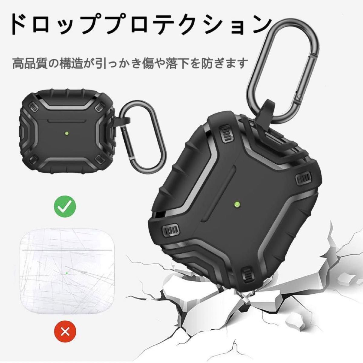 ☆早い者勝ち☆ SKTDWEI AirPods3 TPU素材保護カバー(黒)