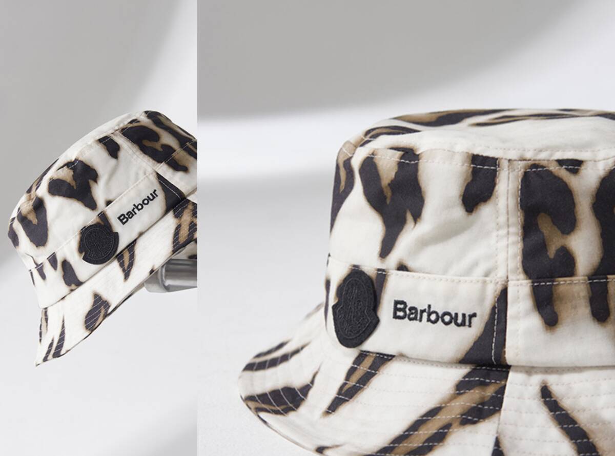 MONCLER GENIUS 7 MONCLER x Barbour Bucket Hat Leopard / モンクレール バブアー バケットハット L レオパード 新品 正規