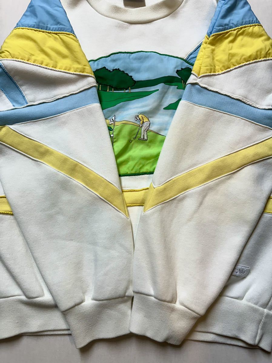 80s adidas vintage The Hills Classic Golf Trefoil Sweatshirt ヴィンテージ アディダス ゴルフ スウェット 古着 レア_画像8