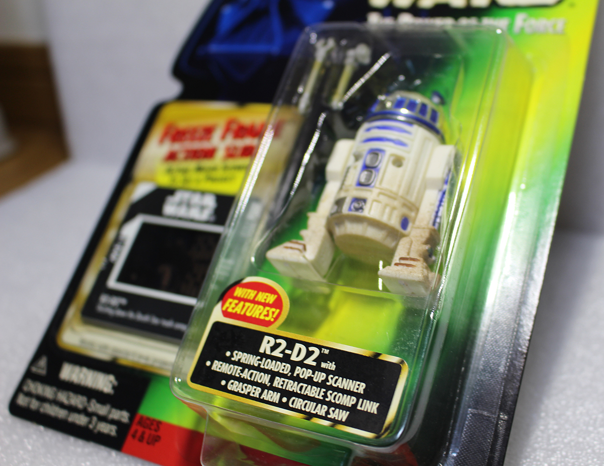 スターウォーズフィギュアR2-D2 1998 NEWバージョン フィルム付 (STARWARS Kenner レトロアンティーク ハズブロ)FREEZE FRAME ACTION SLIDE_画像8