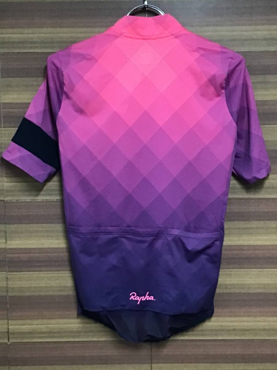 HO183 ラファ Rapha CLASSIC FLYWEIGHT JERSEY BLOCK FADE 半袖 ピンク 紫 XSの画像2