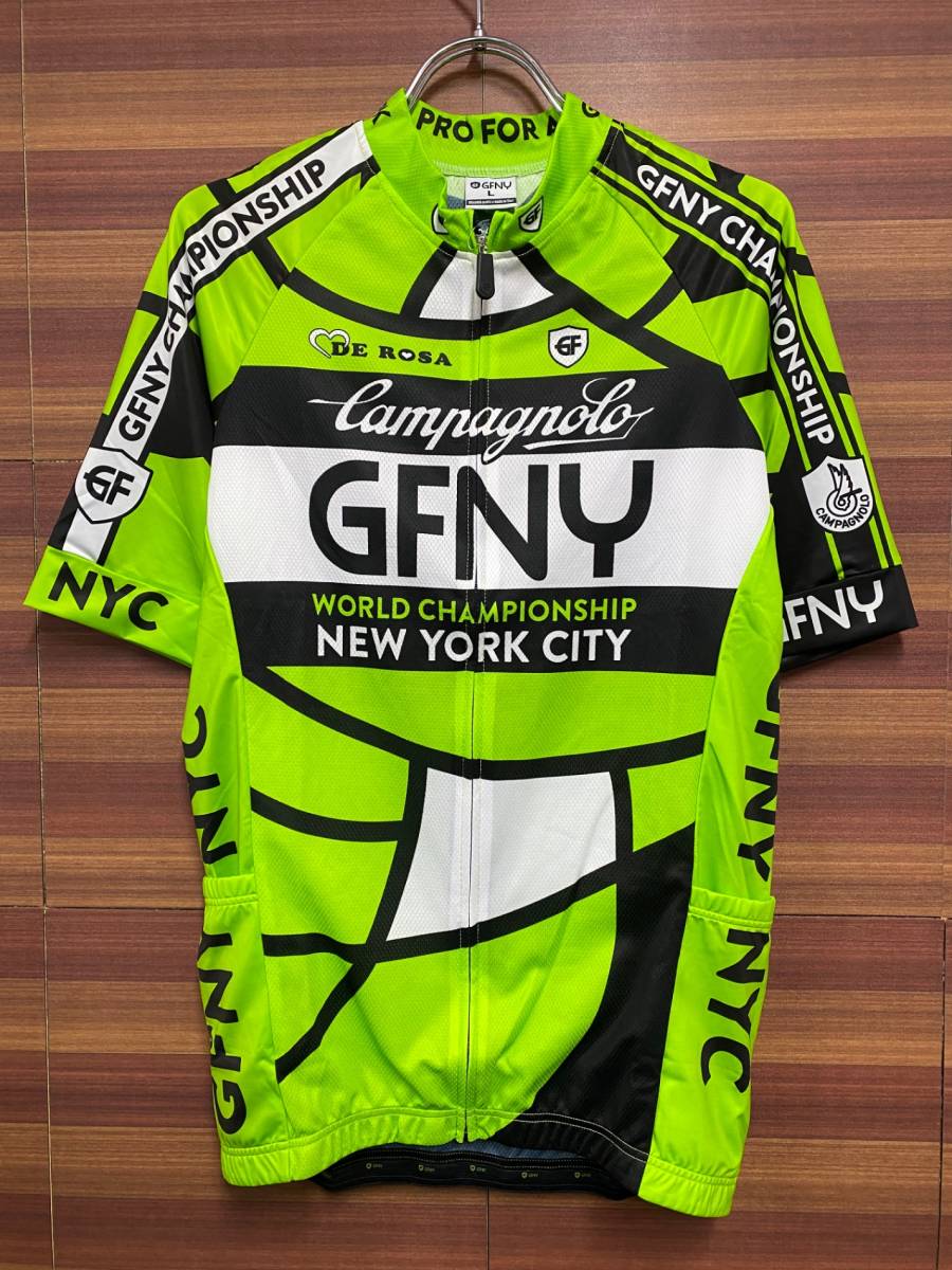 HO896 ビエンメ BIEMME 2017 GRAN FONDO NY SS JERSEY サイクルジャージ グリーン L_画像1