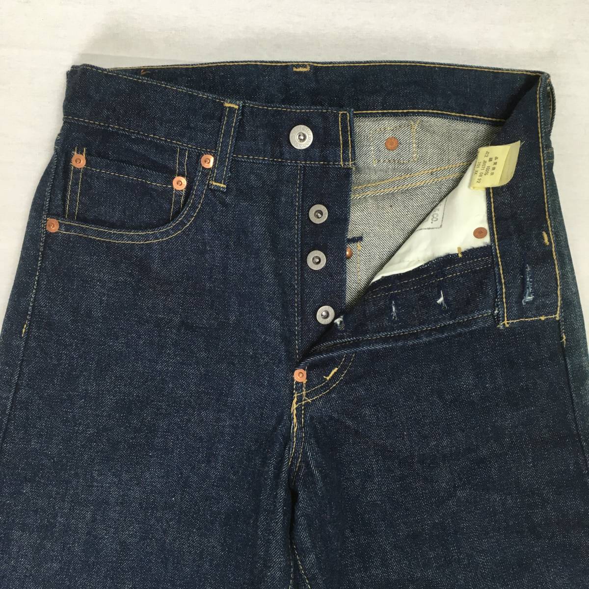 [ beautiful goods /90s]LEVI\'S Levi's 701 701XX BIG\'E\' made in Japan 92 year Denim W27 L34 red ear cell bichi.. rivet sinchi back leather patch 