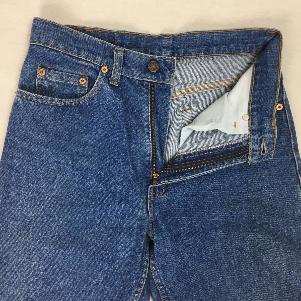 【90s】Levi's リーバイス 610-0217 米国製 91年 テーパード デニム ジーンズ W30 L32 刻印525 ジップフライ_画像5