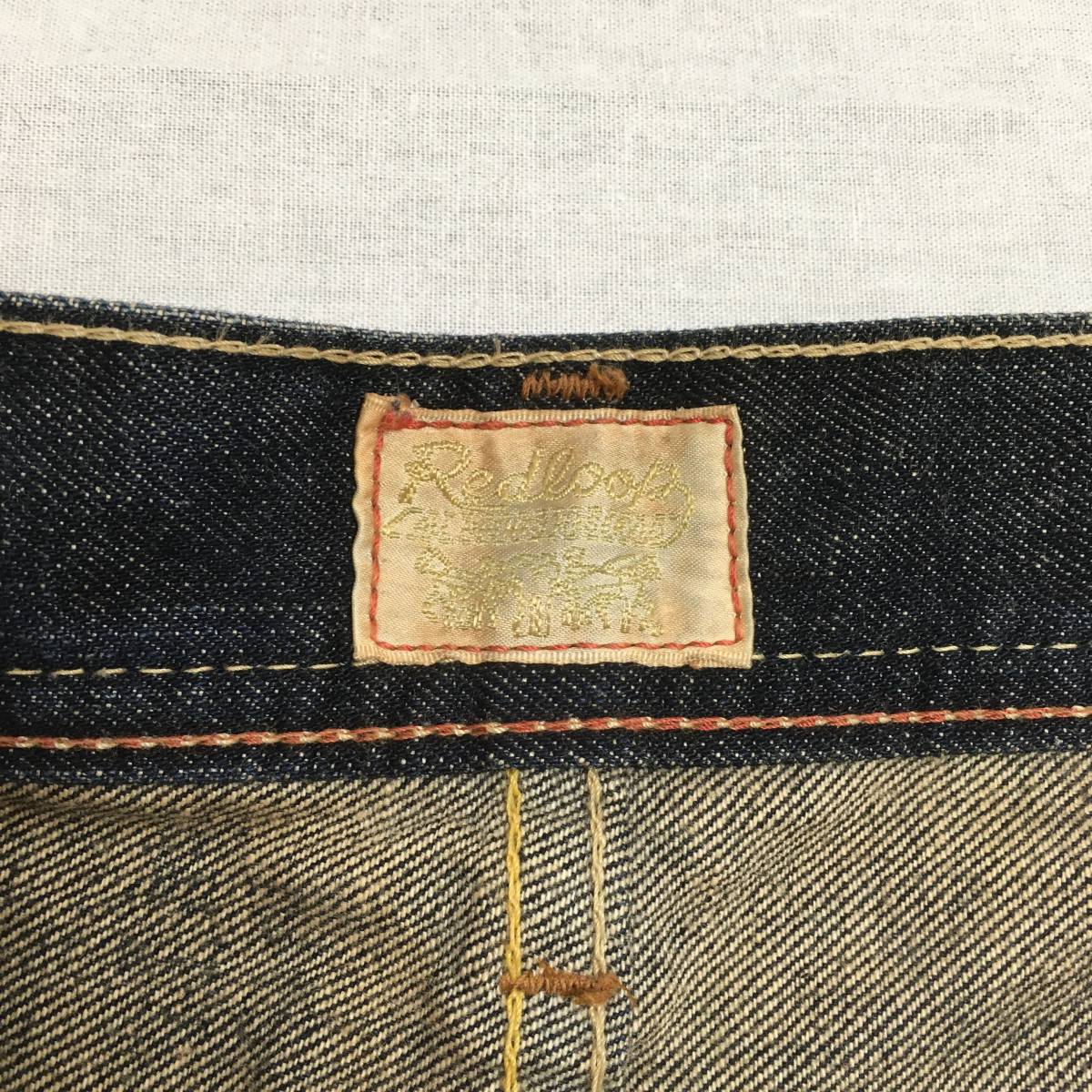 Levi's リーバイス RG903-03 Redloop 日本製 05年 ローライズ ストレート デニム パンツ ジーンズ W31 ジップフライ ユーズド加工_画像9