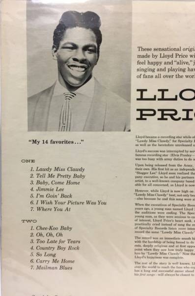 LLOYD PRICE LPレコード_画像2