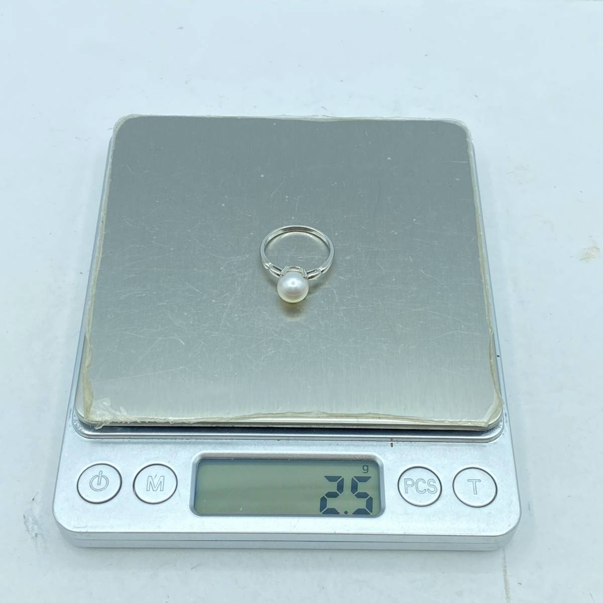 『I17』MIKIMOTO　ミキモト　真珠　パール　リング　指輪　K14刻印あり　直径：約7.7ｍｍ　重さ：約2.5ｇ　サイズ：約12.5号　現状品_画像7