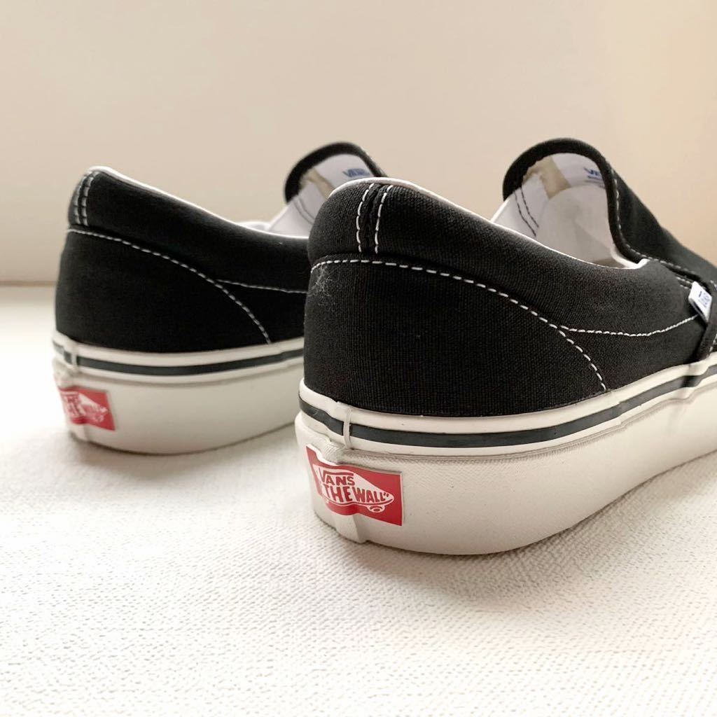 新品レア VANS バンズ アナハイム ファクトリー クラシック スリッポン 98DX og ブラック 黒 28.5㎝ US企画 希少 ヴィンテージ 送料無料_画像4