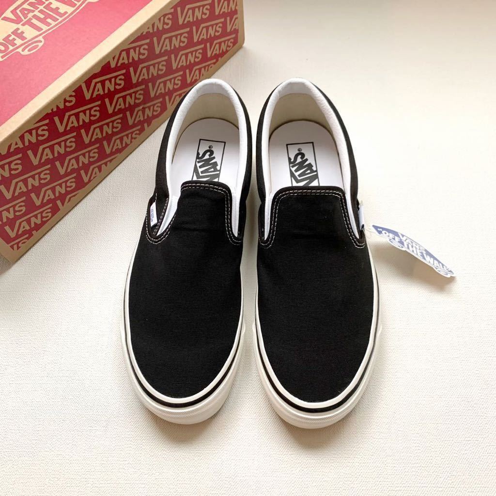 新品レア VANS バンズ アナハイム ファクトリー クラシック スリッポン 98DX og ブラック 黒 26㎝ US企画 希少 ヴィンテージ 送料無料_画像2