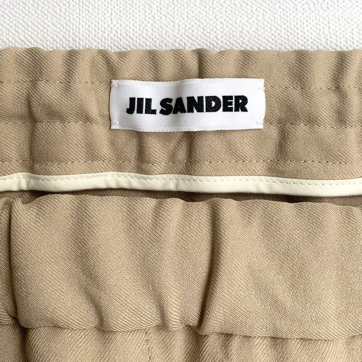  новый товар JIL SANDER Jil Sander помятость обработка draw -тактный кольцо брюки 52 мужской Camel relax Fit осень-зима made in italy бесплатная доставка 