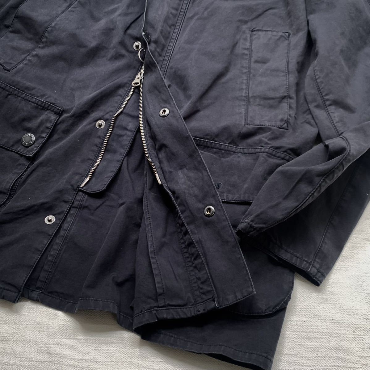 XL 新品 バブアー Barbour ASHBY CASUAL JACKET アシュビー ノンオイル ジャケット メンズ MCA0792 ネイビー 紺 ガーメントダイ 送料無料_画像7