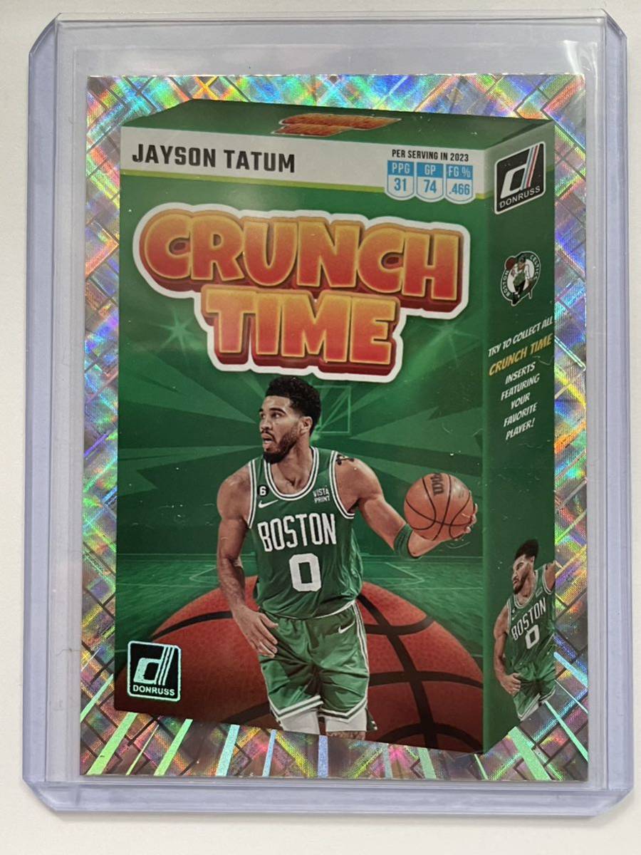 Jayson Tatum Donruss Crunch Time Diamond Holo NBA カード 2023/24_画像1