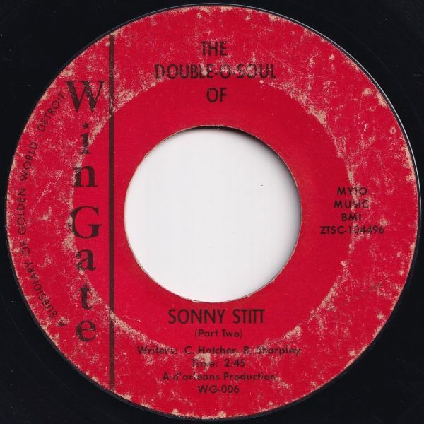 Sonny Stitt The Double-O-Soul Of (Part 1) / (Part 2) Wingate US WG-006 205701 JAZZ ジャズ レコード 7インチ 45の画像2