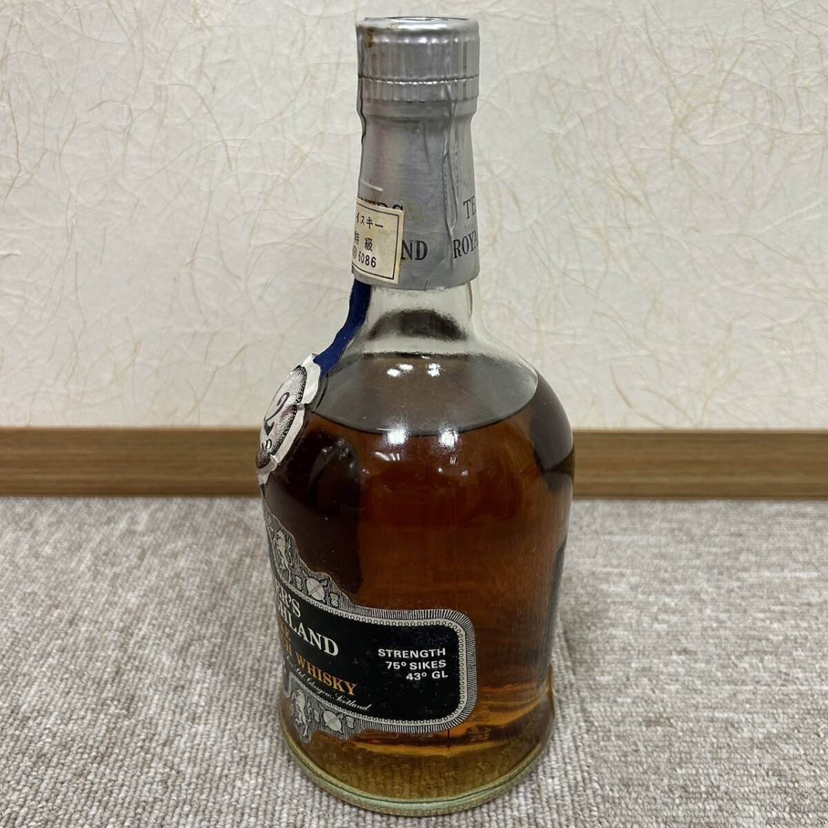 【ART-3518】1円スタート THACHERS ティーチャーズ ROYAL HIGHLAND 12年 ウイスキー 760ml 43％ 未開栓 洋酒 箱付 長期保管品 現状品_画像3