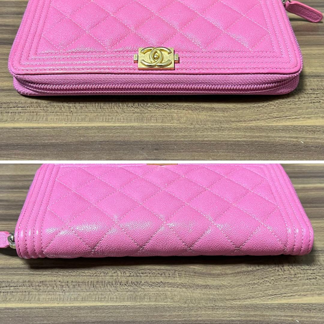 美品 26番台 シャネル 財布 ボーイシャネル キャビアスキン 美品 26番台 シャネル 財布 ボーイシャネル キャビアスキン