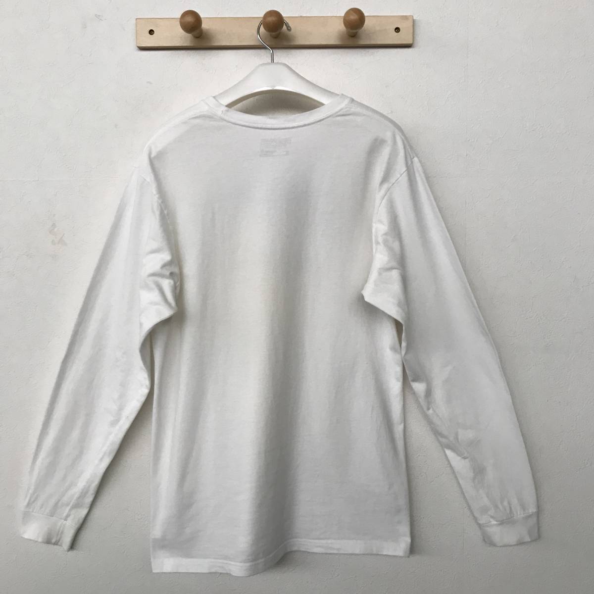 Patagonia 39040 Organic Cotton Shop Sticker Cotton T-shirt パタゴニア オーガニックコットン 長袖ロゴTシャツ 良品 size M/XL_画像3