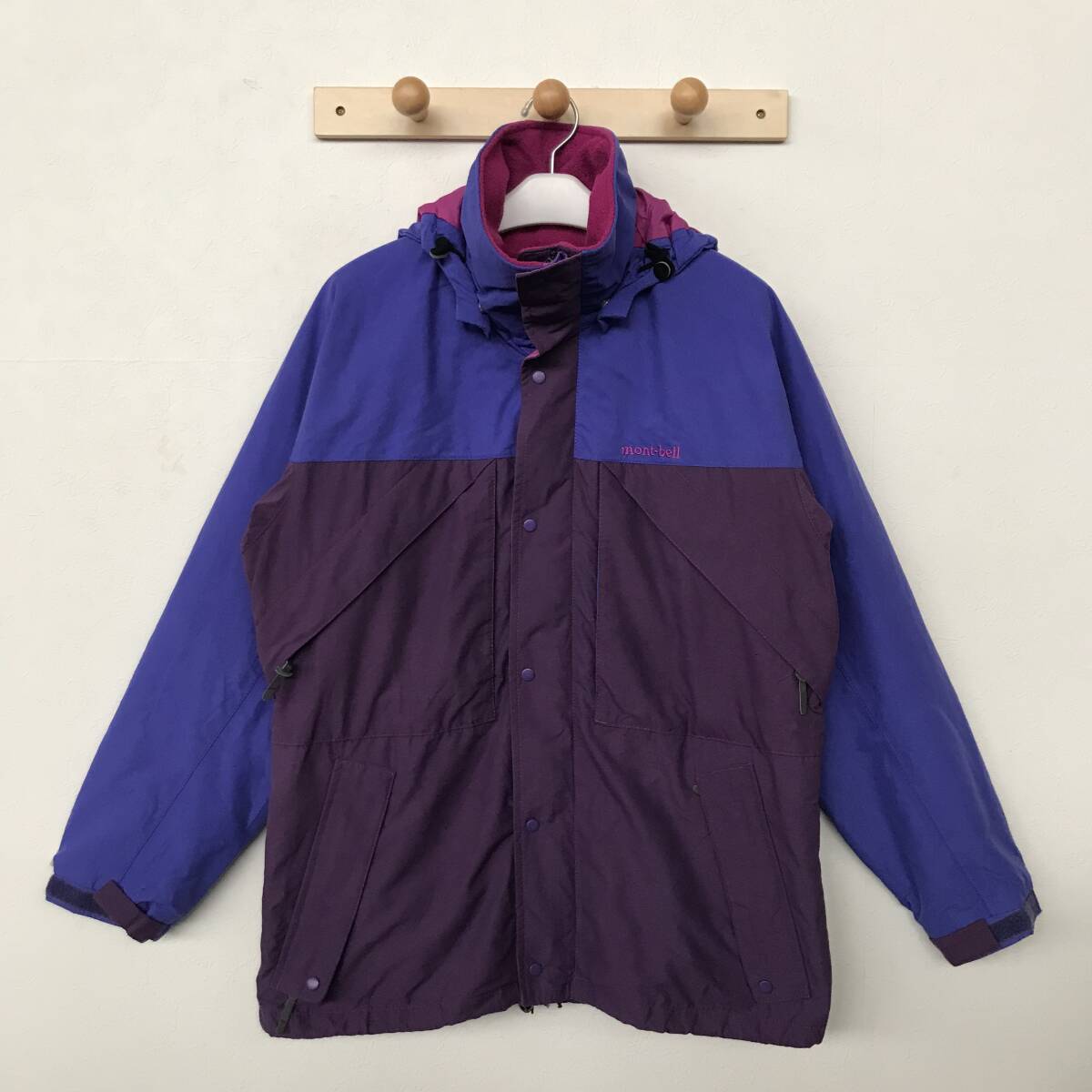 mont-bell thinsulate モンベル シンサレート メンズ マウンテンパーカー フード収納可 美品 size M_画像1