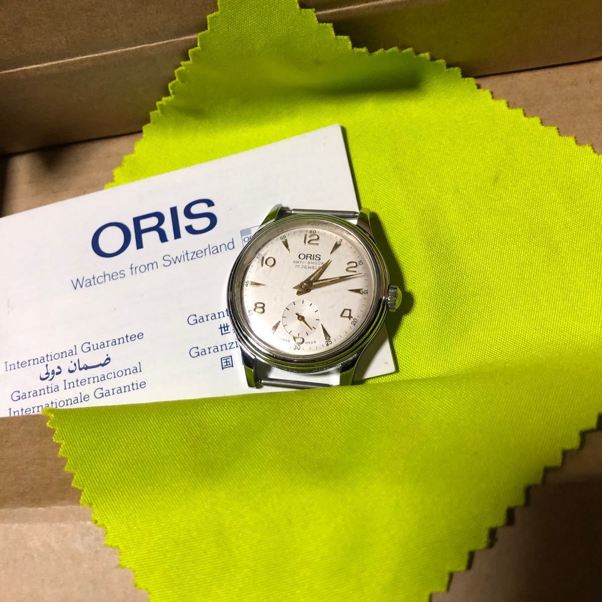 稼働品 ORIS オリス 腕時計 ANTI-SHOCK 手巻き 時計 スイス アンティーク 動作確認 _画像1