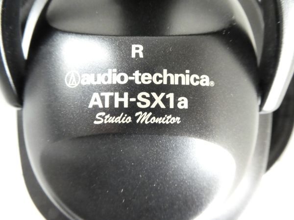 audio-technica オーディオテクニカ スタジオモニター ステレオヘッドホン ATH-SX1a ブラック ケース付　m_画像3