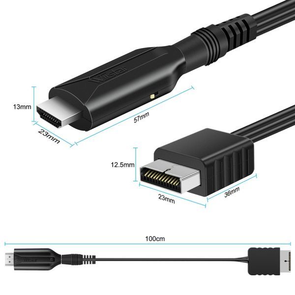 PS1 PS2 プレステ2 HDMI 変換 変換ケーブル コンバーター プレイステーション2 SONY Play Station_画像6