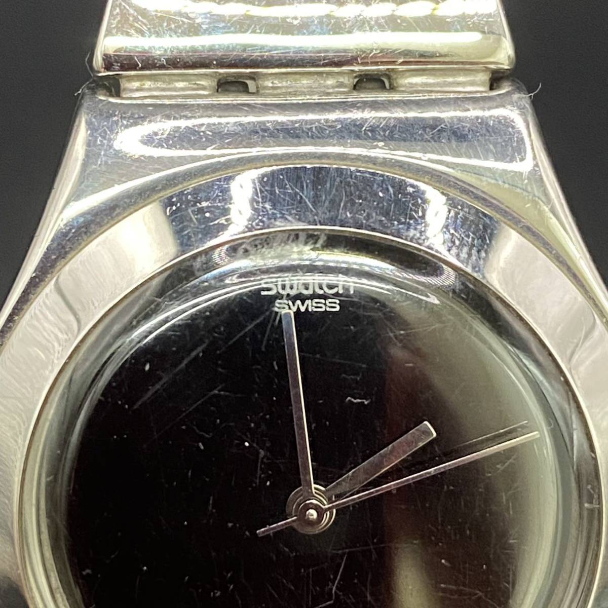 3 батарейка заменена работа товар SWATCH Swatch IRONY Irony AG1999 аналог кварц наручные часы серебряный 