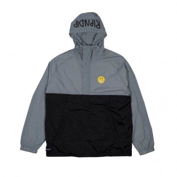 RIPNDIP It Won't Be Ok Anorak Jacket 長袖 ジャケット アウター outer nylon アノラック ナイロン black gray 黒 グレー ブラック_画像1