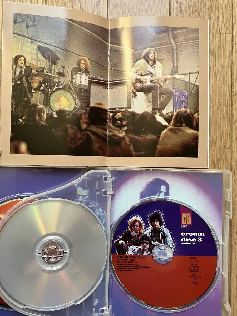 ３枚組【2DVD+CD】Cream クリーム 国内盤 ブックレット付 Eric Clapton エリック・クラプトンの画像3
