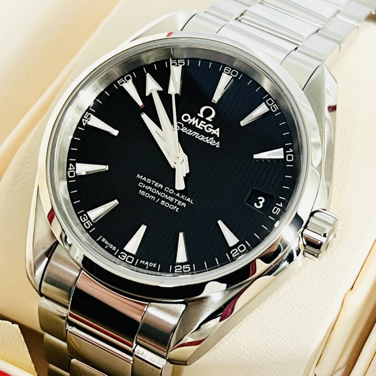 WATCH■OMEGA SEAMASTER AQUA TERRA 150M MASTER CO-AXIAL 38.5 MM USED RARE 美品/オメガ シーマスター アクアテラ 231.10.39.21.01.002_画像1