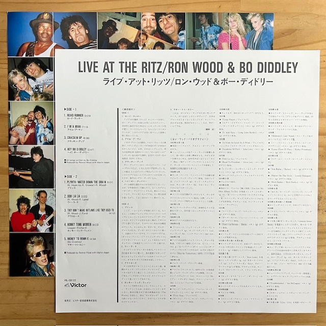 LP■ROCK//ROLLING STONES/RON WOOD & BO DIDDLEY/LIVE AT THE RITZ/VICTOR VIL-28122/国内88年ORIG JAPAN ONLY OBI/帯 美品/ロン・ウッド_画像3