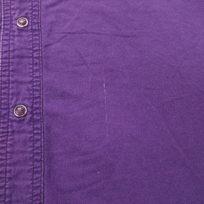 XL/古着 ラスラー ラングラー 長袖 ウエスタン シャツ メンズ 00s ネイティブ柄 ラグ柄 大きいサイズ 紫 パープル 24feb06 中古 トップス_画像8