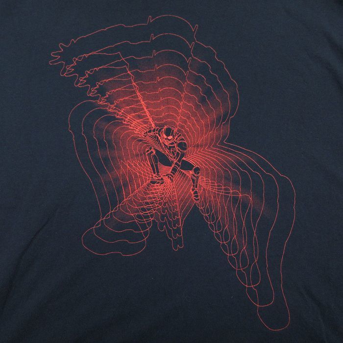 L/古着 半袖 Tシャツ メンズ マーベル スパイダーマン コットン クルーネック 黒 ブラック 24feb07 中古_画像2