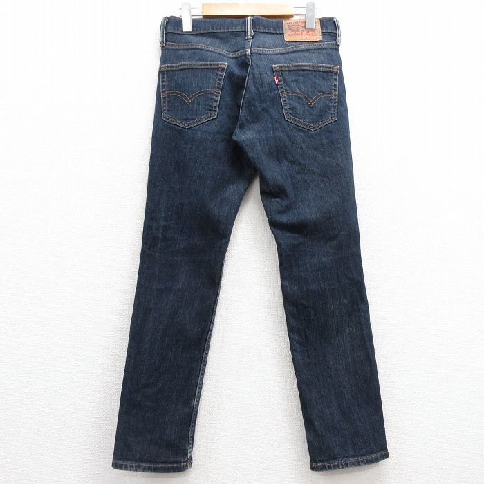 W31/古着 リーバイス Levis 511 ジーンズ メンズ 紺 ネイビー デニム 24feb10 中古 ボトムス ジーパン Gパン ロング パンツ_画像3